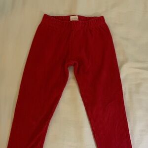 Hanna Andersson Vibrant Red Kids Leggings